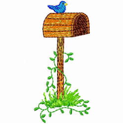 Mailbox Embroidery Design 7 Mailbox Embroidery Design 7